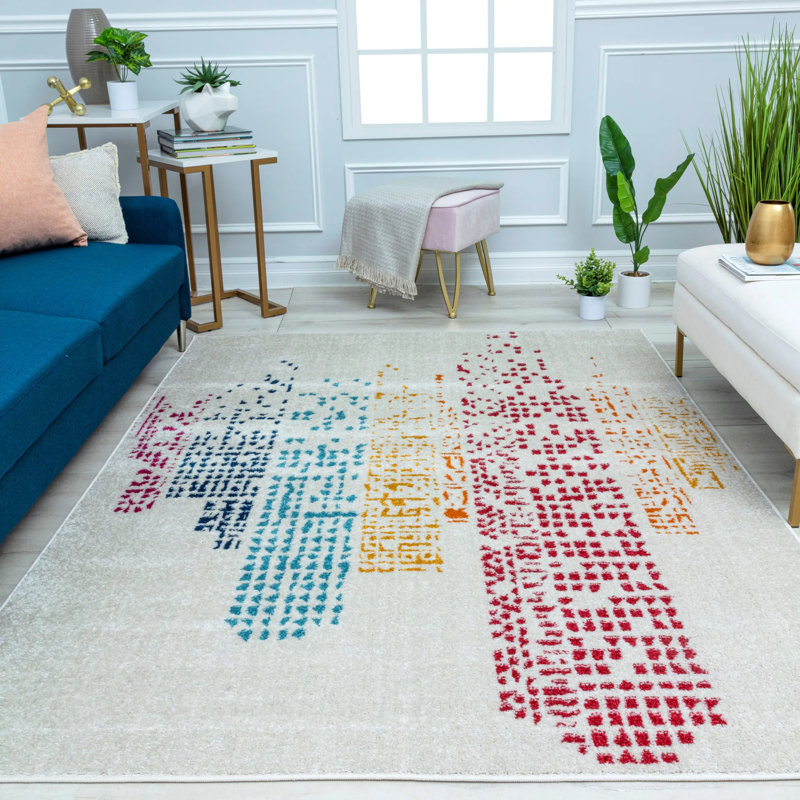 Performance Abstract Indoor Rug, Rectangle 8'3" x 10'0"