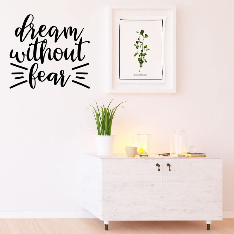 Text & Numbers Non-Wall Damaging Wall Decal, Black, 11" H x 12" W