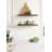 Burena Mango Wood Two-Piece Floating Shelf Set