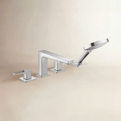 Metropol Double-Handle Deck Roman Tub Faucet