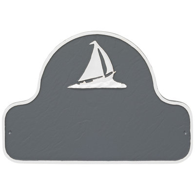 Sailboat Arch Address Sign Plaque
