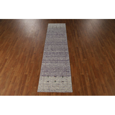 Little Animals Tribal Gabbeh Style Indian Runner Rug 2x9
