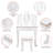 Kids Vanity, Vanity Set With Mirror And Stool-2143631314
