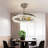 Led Crystal 3-blade Ceiling Fan With Light Indoor Living Room Bedroom Ceiling Fan With Light