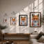 Fox Portrait Modern - Framed Print-1389695374-1389695368