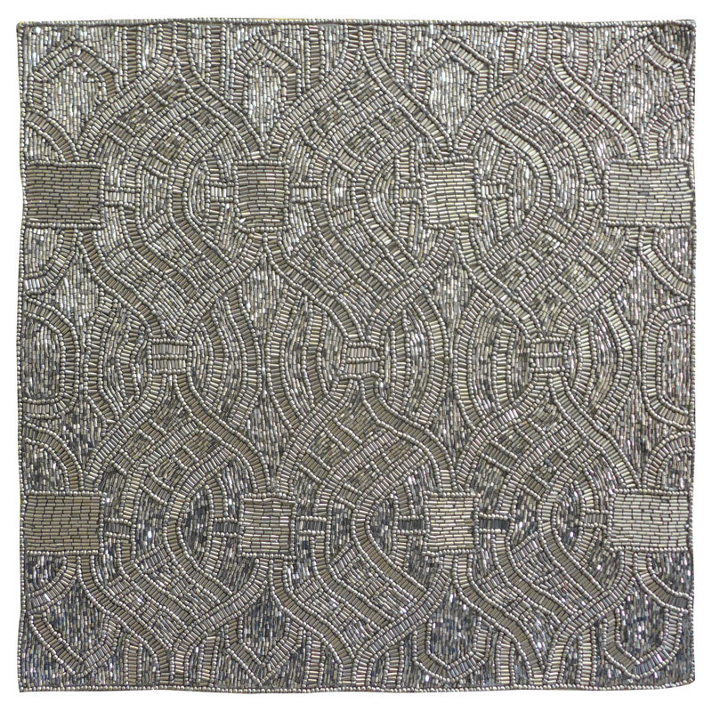 Polyester Embroidered Square Christmas Placemat