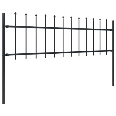 Raziya 2D Garden Picket Fence Panel