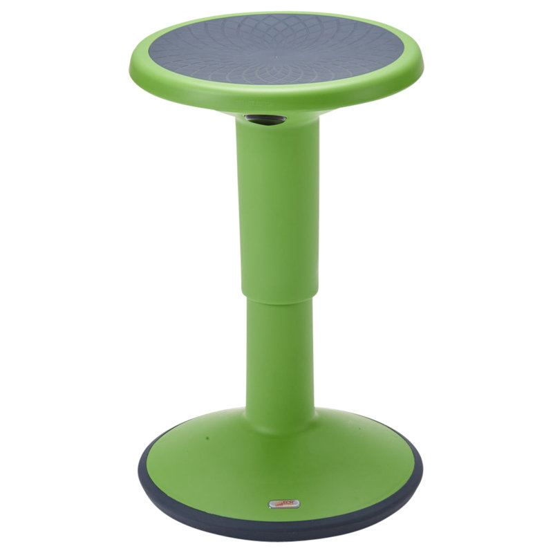 Tabouret ECR4Kids SitWell, hauteur réglable, siège actif, Vert gazon