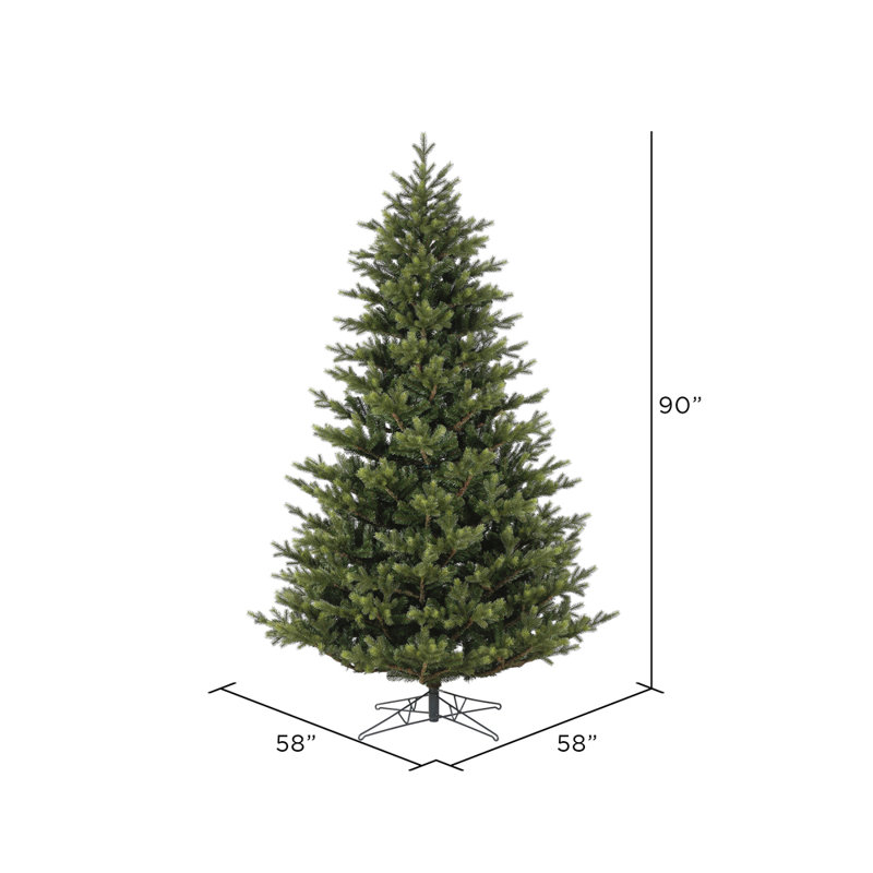7.5' Green Welch Fraser Fir Artificial Christmas Tree with Metal Stand