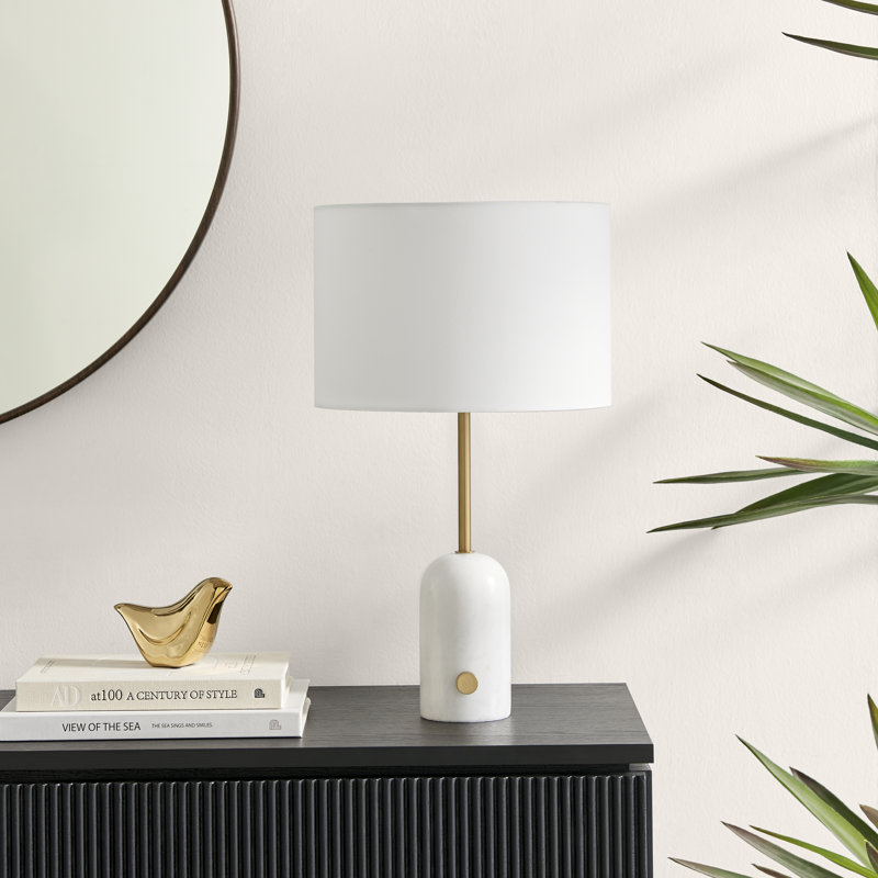 Kessel Marble Table Lamp, White