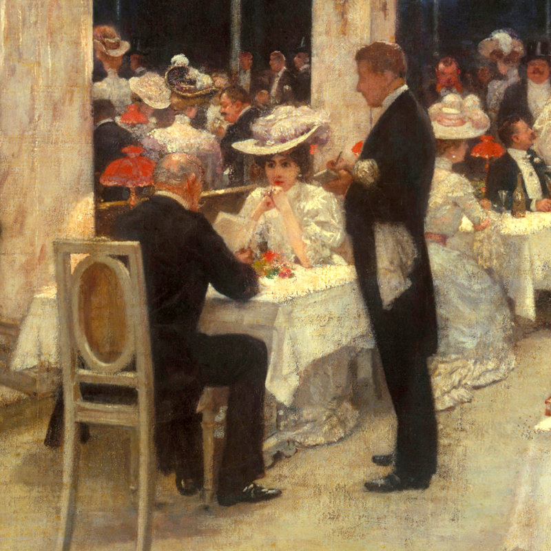 " An Evening Of Prizes At The Armenonville Pavilion " by Henri De Gervex, 22.25" H x 29.25" W