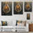 Modern Sunrise Leave Harmony Of Autumn - Leaves Wood Wall Art - On Natural Pine Wood-1803863639