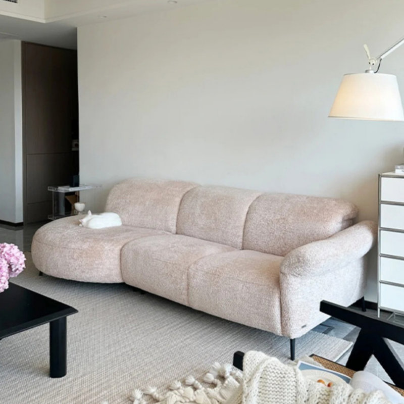 Cream Style Curved Sofa