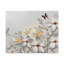 "3D", petites et grandes fleurs blanches avec papillons, peinture à l'huile sur toile