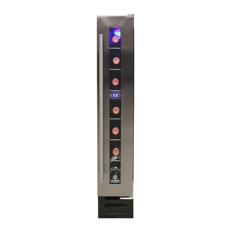 Vinotemp Private Reserve Series Compact Single-Zone Wine Cooler, Silver