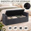 Upholstered Chenille Storage Ottoman