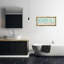 «Bathroom Rules with Teal», art encadré sur toile flottante par Stephanie Workman Marrott WRP-1315-982841122-982841132