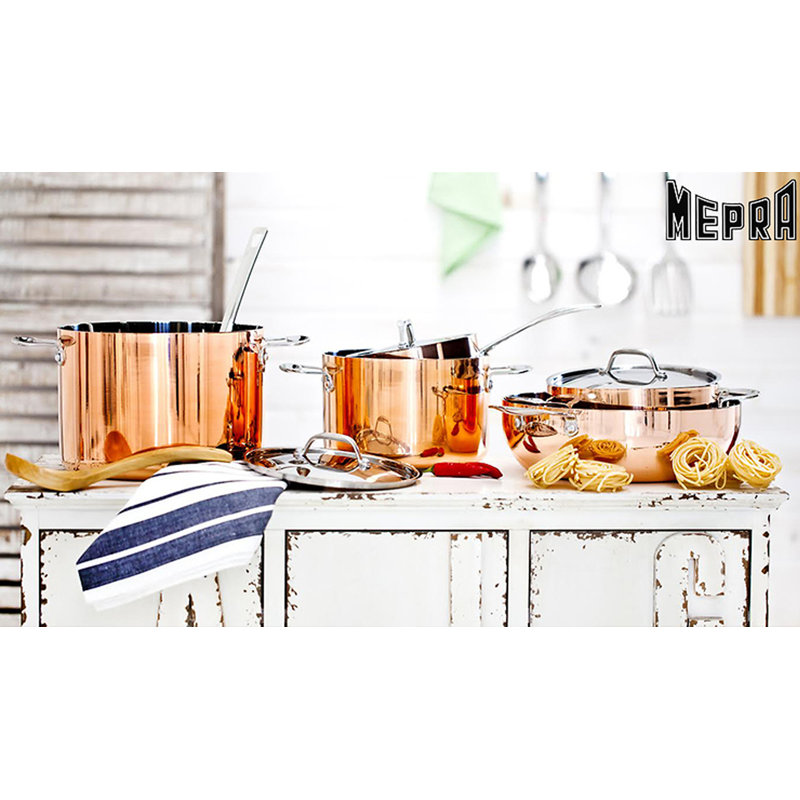 Mepra with Lid Toscana Copper, 3.7 qt.