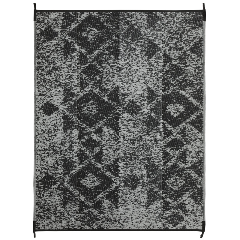 Costa Rica Grey Outdoor Rug, Rectangle 8' x 10'