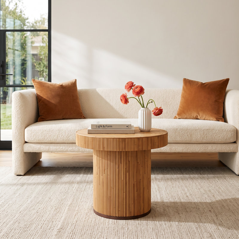 Maura Rattan Coffee Table