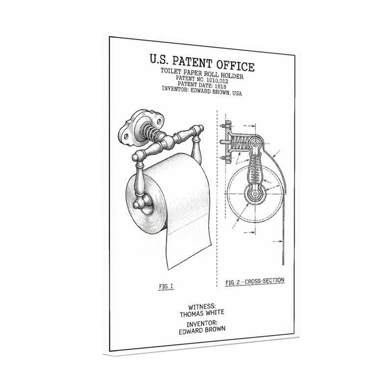 Conception de porte-papier hygiénique Bath & Laundry, H 18 po x l 12 po