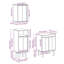 Bathroom Storage Furniture Set