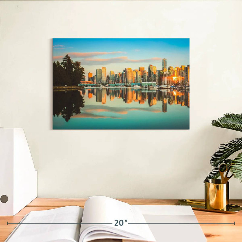 Vanna Vancouver Sunset Skyline, H 8 po x l 12 po