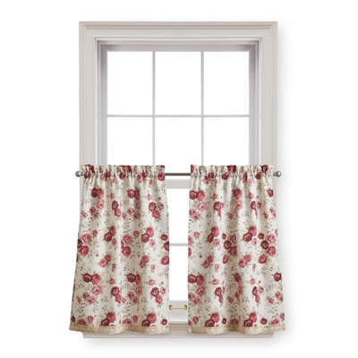 Darleen Floral Tailored Cafe Curtain