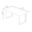 Modern White Rectangular Solid Wood Dining Table-685486042