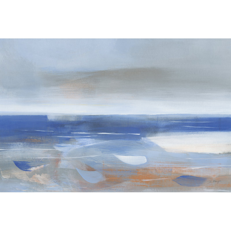 Calm Sea by Jo Maye - Wrapped Canvas Painting, 51cm H x 76cm W