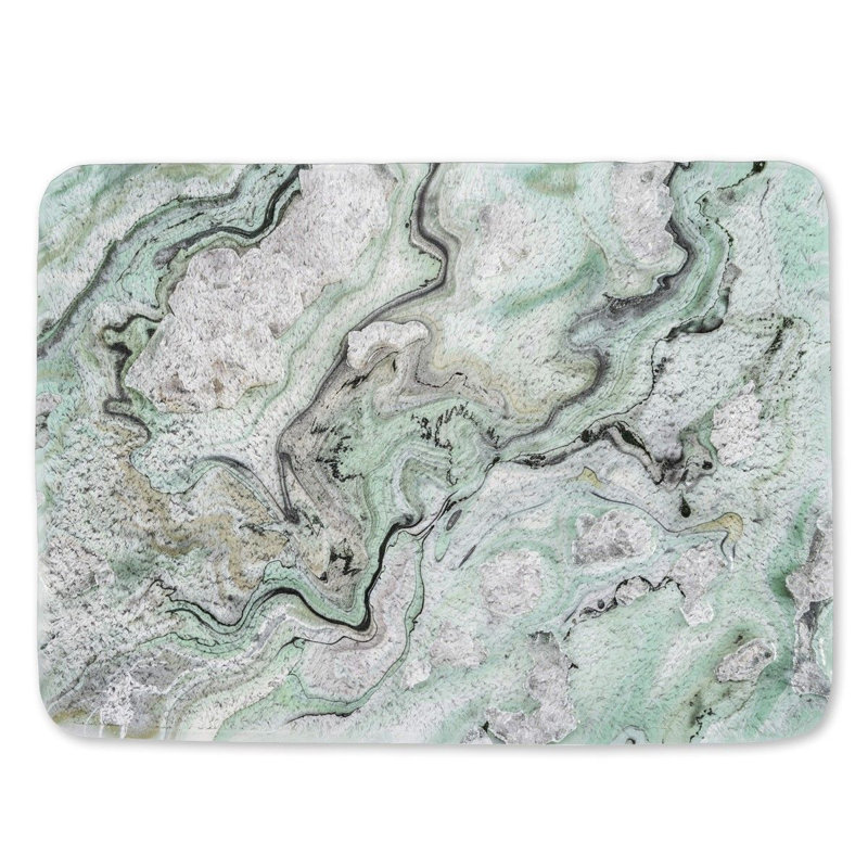 Pesmes Microfiber / Microsuede Non-Slip Bath Mat, 17"W x 24"L