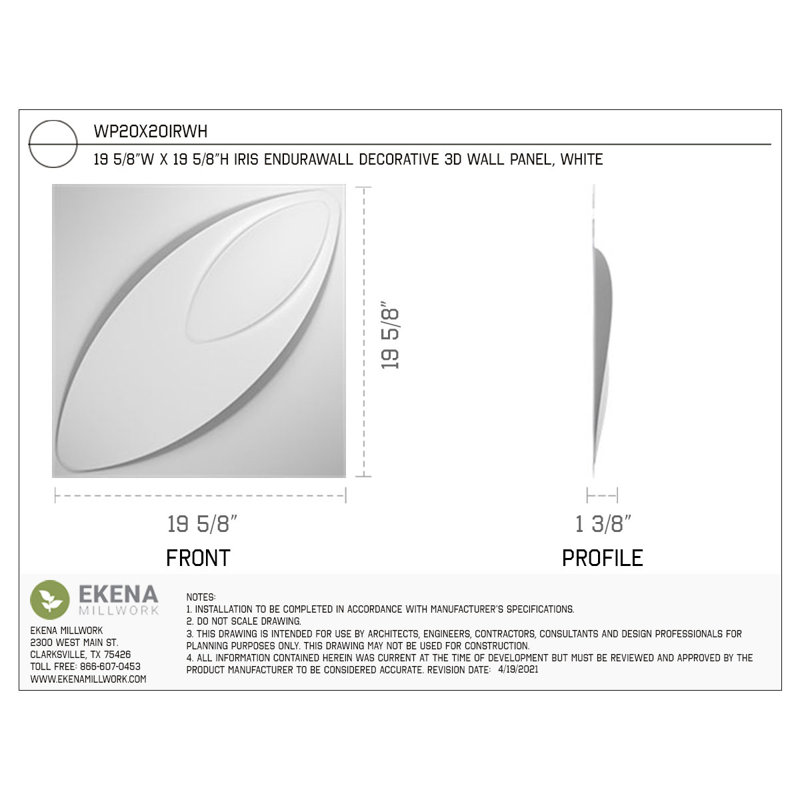 Iris EnduraWall Decorative 3D Wall Panel