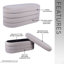 Banc avec rangement en velours