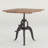 Hackett Extendable Teak Solid Wood Top Metal Base Dining Table