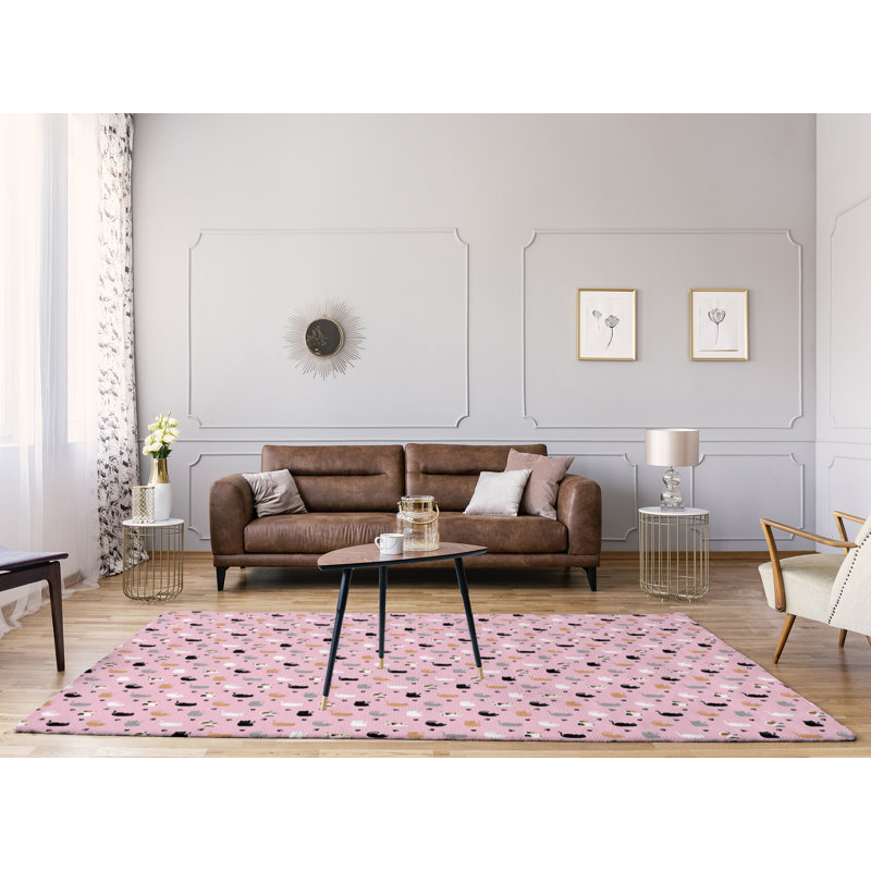 Chenille Geometric Indoor Rug, Rectangle 5' x 7'