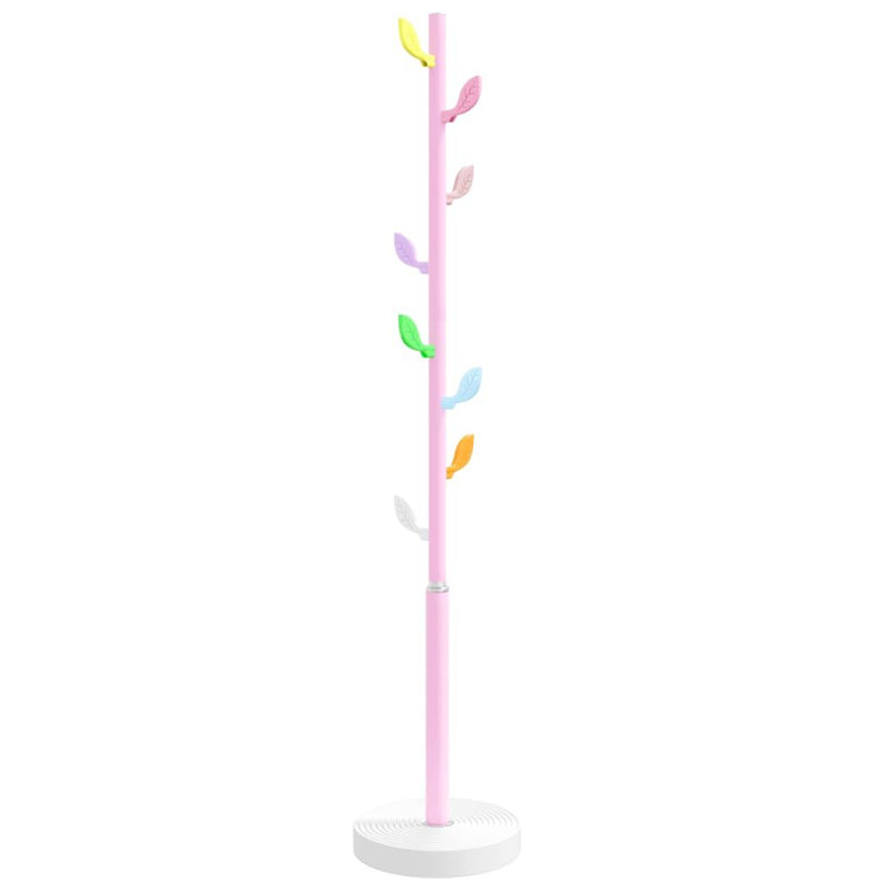 Tusten Iron Freestanding Coat Rack, Pink