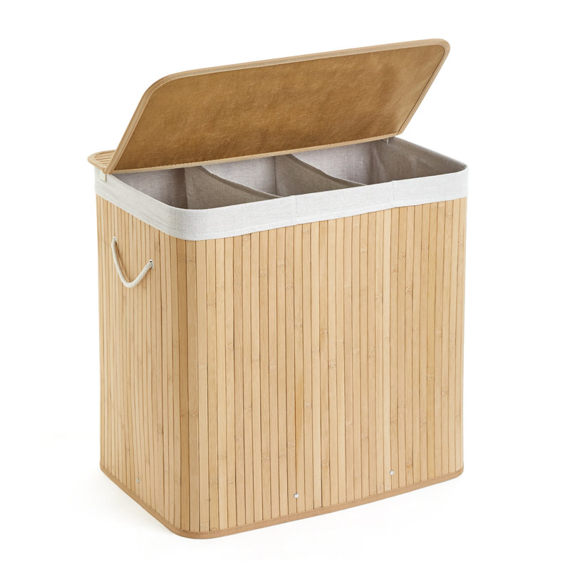 Bamboo Laundry Hamper with Handles