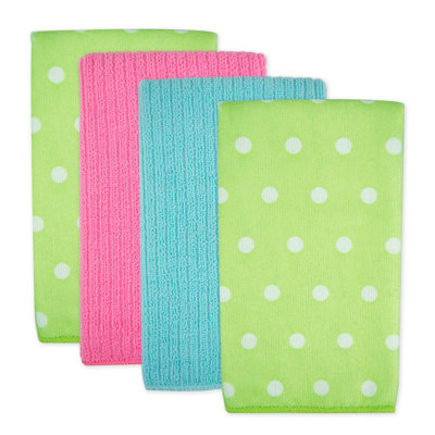 Ensemble de serviettes en microfibre 4 pièces Dots