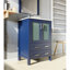Meuble-lavabo bleu marine 24 po X P 18,25 po D, avec plateau en céramique blanche-117970992-117970994
