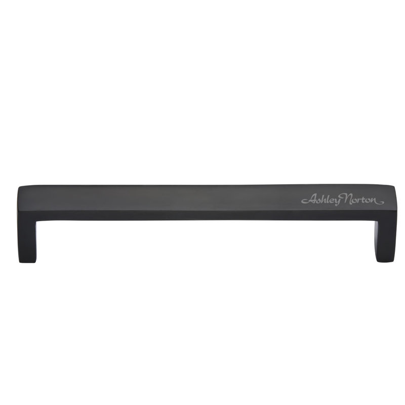 Modern Flat Black Solid Brass Cabinet Bar Pull