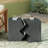 MGO Side Table, Set Of 2 Rectangular Outdoor Side Tables, Decorative Garden Stools For Indoor Outdoor, Accent Table Patio Side Table End Table W Spotted, Stone Gray Color-1404765215