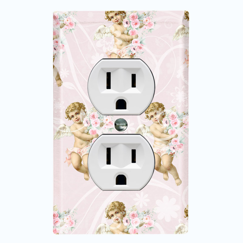 Patterned 1 - Gang Toggle Light Switch Standard Wall Plate