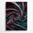Digital Abstraction 80 Black Canvas Wall Art