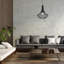 Cesta 1 - Light Black Geometric Pendant