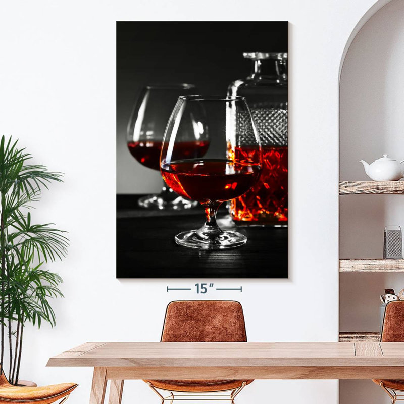 " Cognac Drinks " by SodaPopArt, 51" H x 34" W x 1.25" D