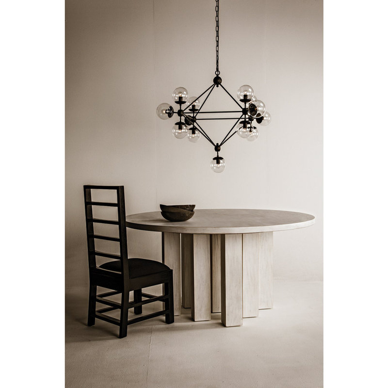 Resistance Round Mahogany Wood Dining Table