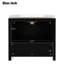 Meuble-lavabo rétro de 36 pouces, fabrication en bois massif, lavabo en céramique, charnières à fermeture en douceur, poignées dissimulées, rangement facile à assembler avec style rétro, cadre, portes, rangement spacieux,