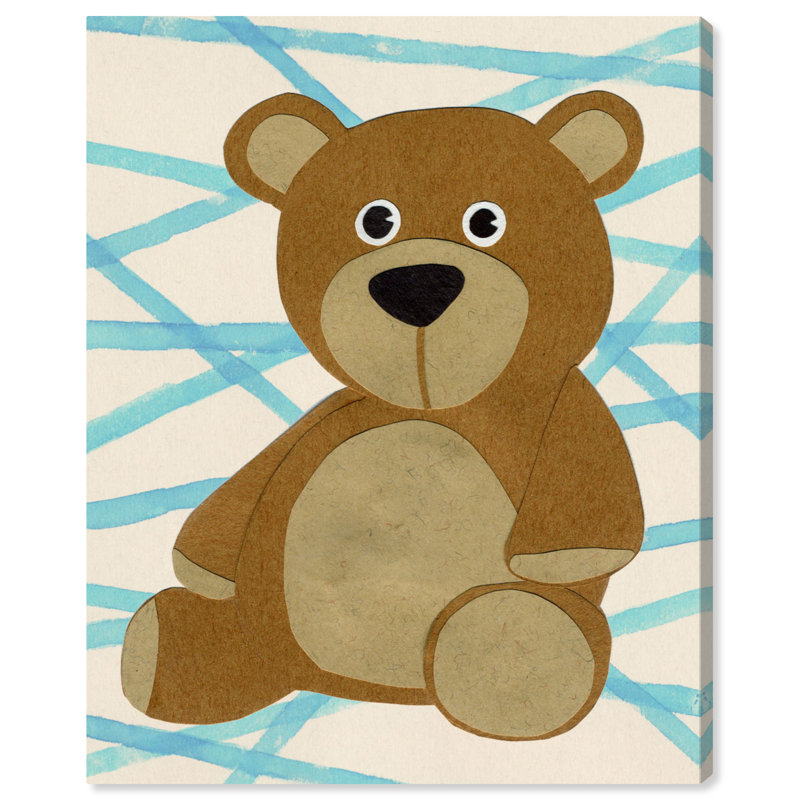Art sur toile ours Aja, H 45 po x l 36 po x P 1,5 po