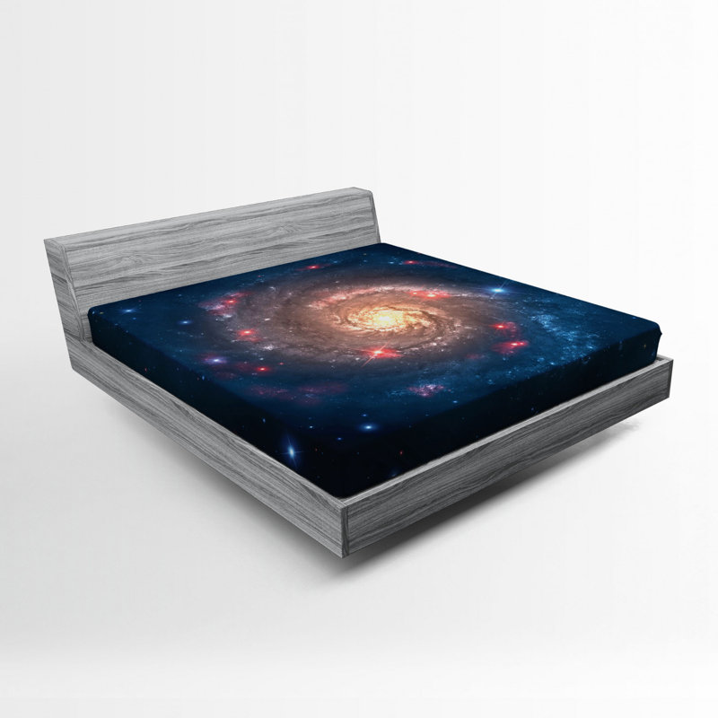 Outer Space Microfiber Fitted Sheet, Full Fitted Sheet