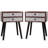 Nightstand, End Table with Fabric Storage Drawer Side Table for Bedroom
